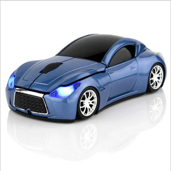 Customized 3D Car Shape Optical Wireless Computer Mouse Ergonomic Backlit 2.4GHz USB Interface Battery Laptops Desktops Stock