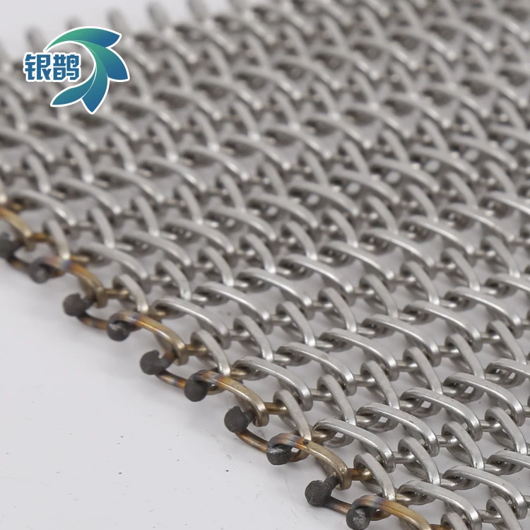 Stainless Steel INJOR Wire Mesh Conveyor Belt Stainless Steel Chain Conveyor Belt Mesh Airport Conveyor Belt