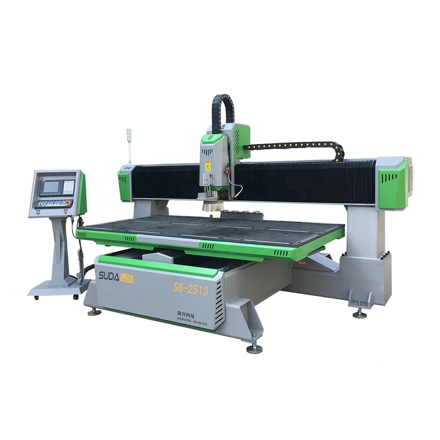 SUDA S6 ATC 1325 High Precision Table Moving 3 Axis Advertising Cnc Wood Router Machine