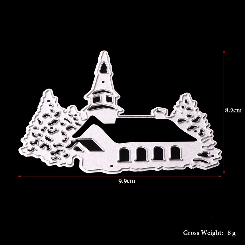 AAGU Рождественское украшение для лодки, замок, дом, металл, углеродистая сталь, фестиваль, вечеринка, сделай сам, украшение, изготовление, скрапбукинг, пресс-формы