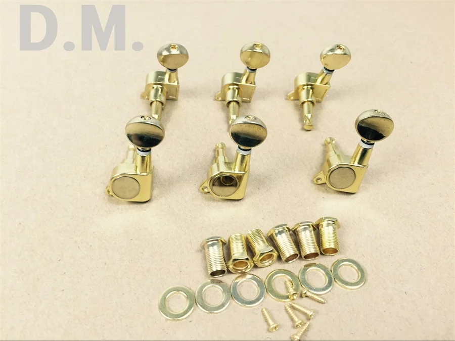 Set 6 Meccaniche Per Chitarra Nere – Chiuse, 3 A Destra E 3 A Sinistra – Universali
