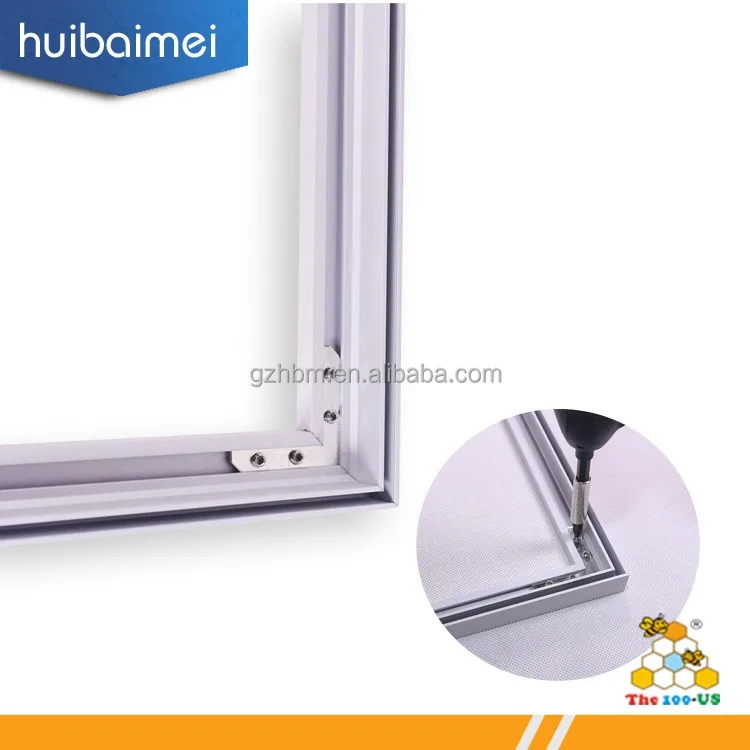 Цена по прейскуранту завода 17 мм тонкий анодированный алюминиевый профиль ткань рамка