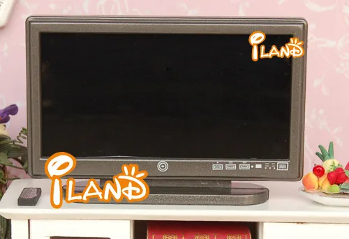 Миниатюрный Кукольный домик iland, миниатюрный Телевизор с дистанционным управлением HC0123