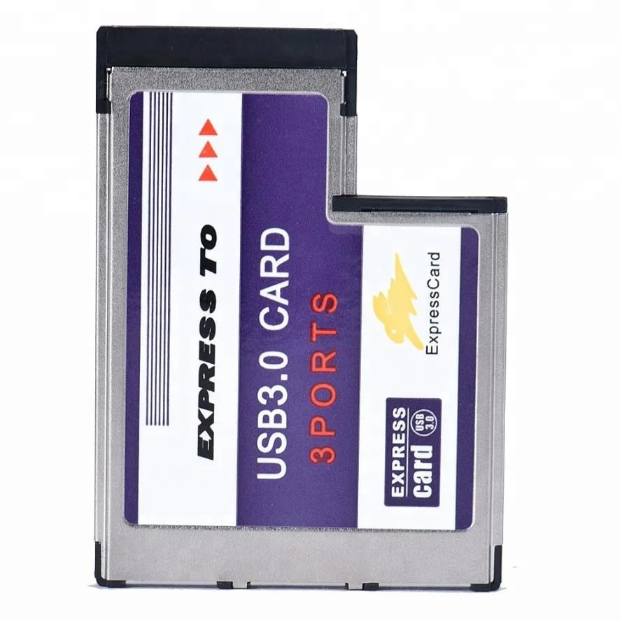 
3 порта спрятана внутри USB 3,0 концентратор-54 мм Express Card ExpressCard адаптер конвертер карты 