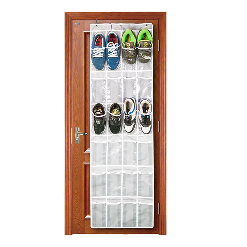 Прозрачная сумка для хранения 24 больших сетчатых кармана подвесной органайзер