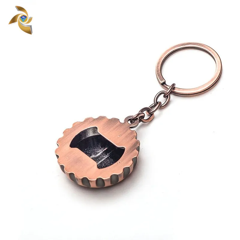 
Высококачественная металлическая открывалка для бутылок в форме крышки пива с логотипом на заказ 