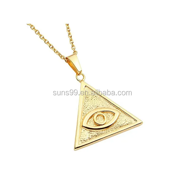 pyramid eye pendant