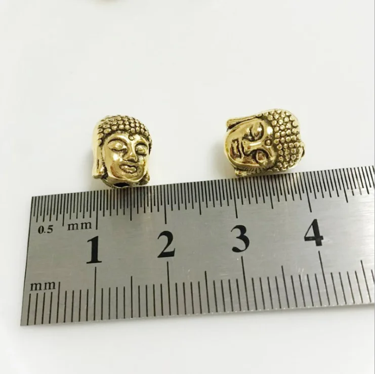 Античные бронзовые Серебряные Позолоченные Бусы из сплава Будды шармы Ювелирные аксессуары Fit нитки браслеты