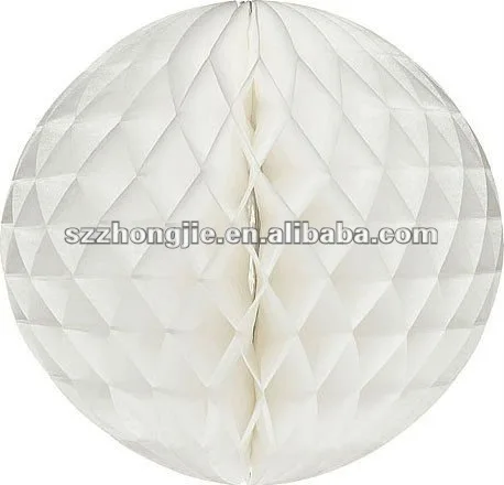 White Honeycomb Paper Decorations