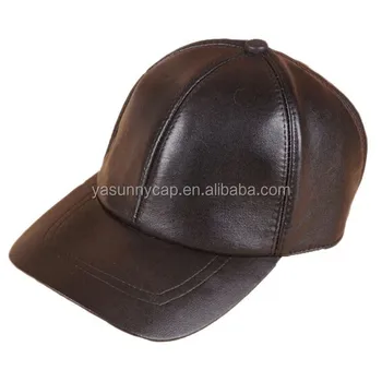 Newest design high quality custom genuine leather baseball hat strape