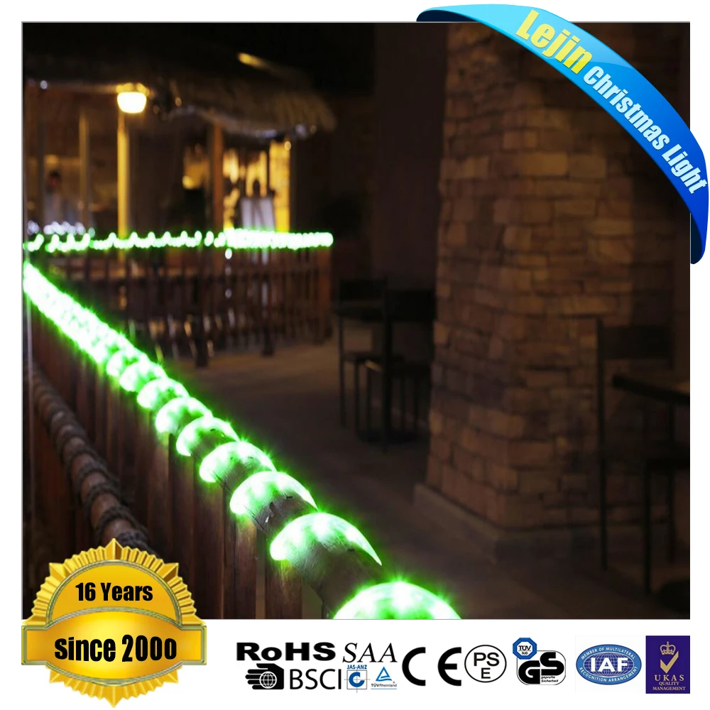 CE RoHS UL Зеленый LED Rope
