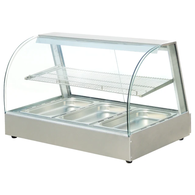 Buy Wholesale China Commercial Electric Glass Food Warmer Showcase &  Commercial Electric Glass Food Warmer Showcase