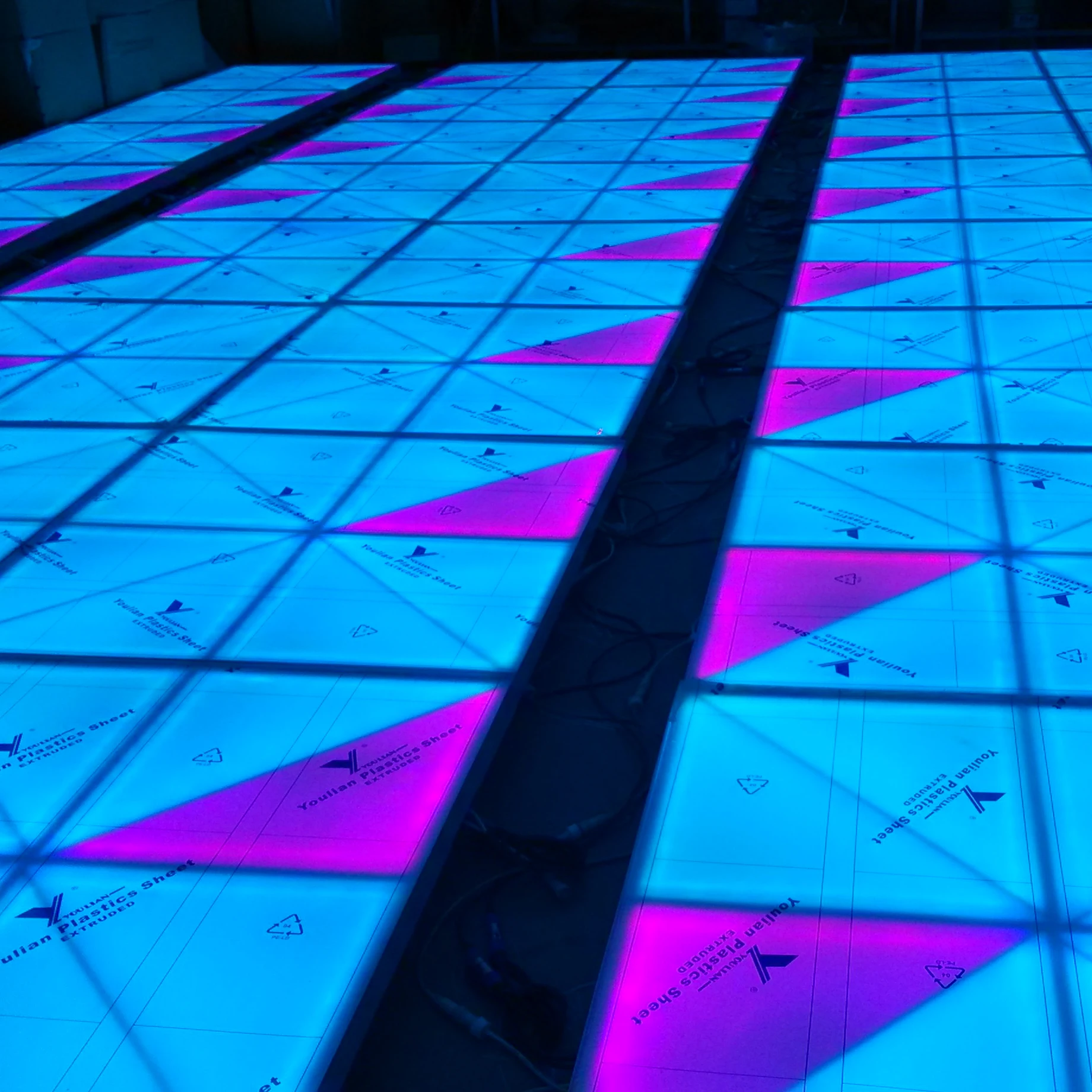 Disco Lighting DMX RGB Colorful Portable LED Dance Floor for Wedding Party Events