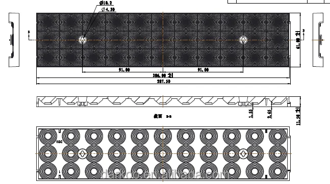 LED Linear Optical Lens With Silicone Gasket