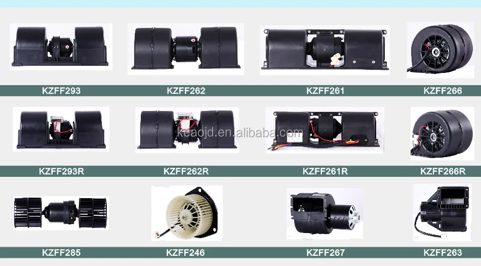 High Quality and Low Noise  Axial Motor Fan 11 Inch Fan DC Brush Motor 12V and 24V Replace SPAL VA 03 Series  From China Factory