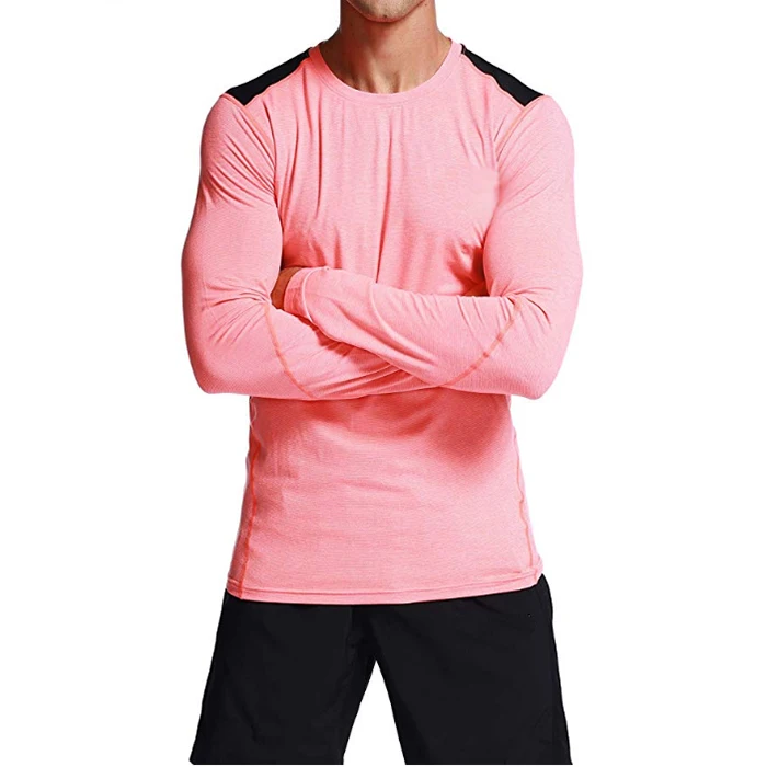 long sleeve mens gym top