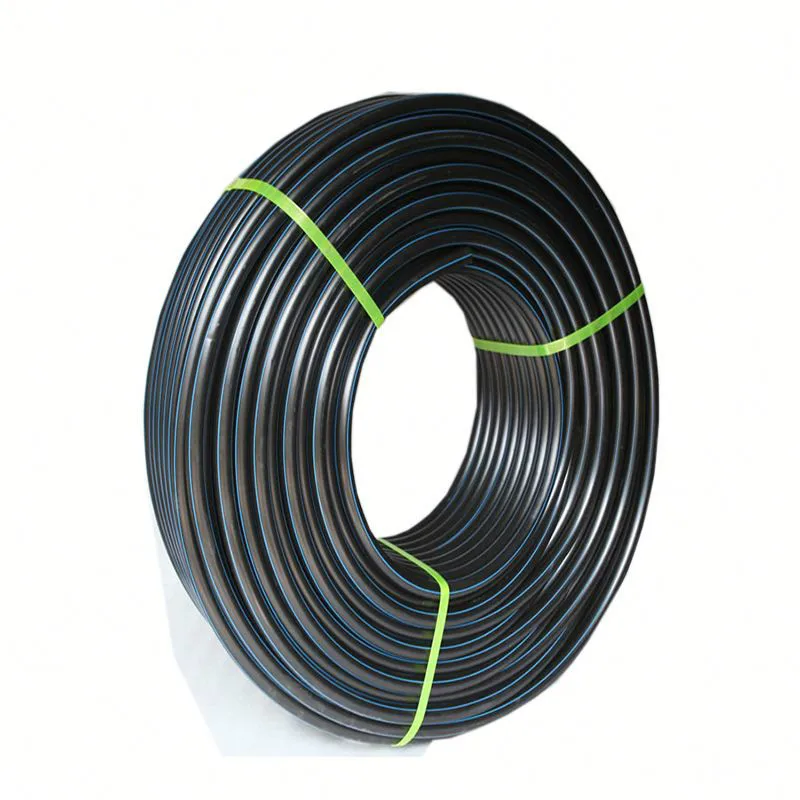 Hdpe Agriculture Irrigation Polyethylene Black Tube Blue Line Plastic 2 3 4 Inch Water Poly Pipe Rol