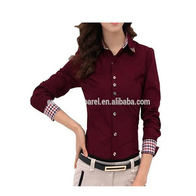 formal cotton shirts for womens