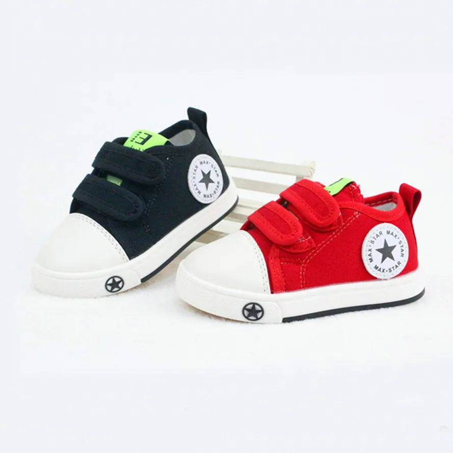2015 new fall classic sports shoes toddler kids prewalker non slip ventilation star fashion canvas shoe