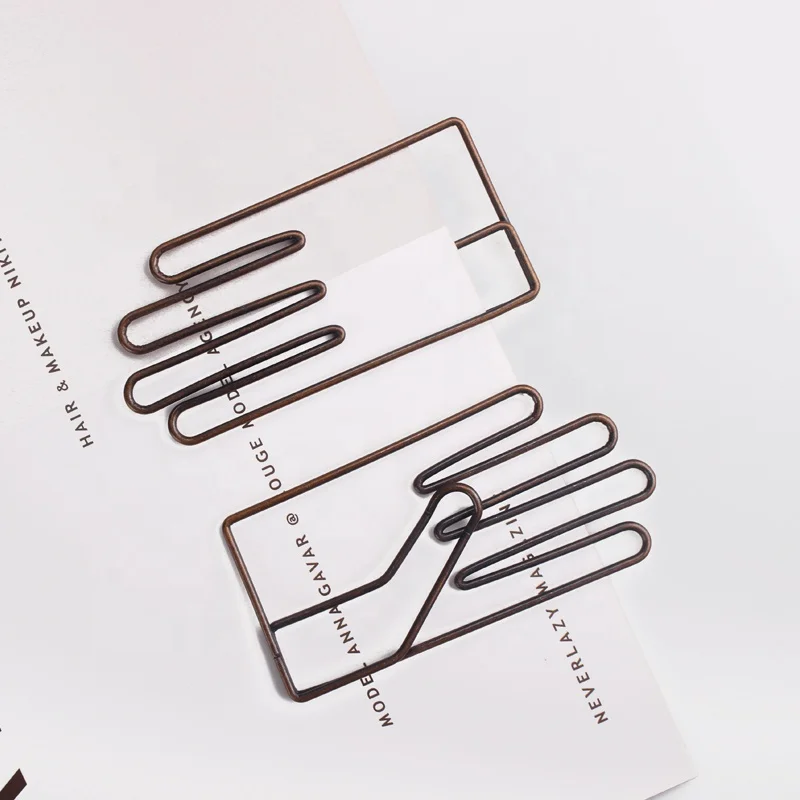 Зажим для бумаги ShenZhen Stargood, Заводская Античная латунная накладка, большого размера, ручные Зажимы для бумаги