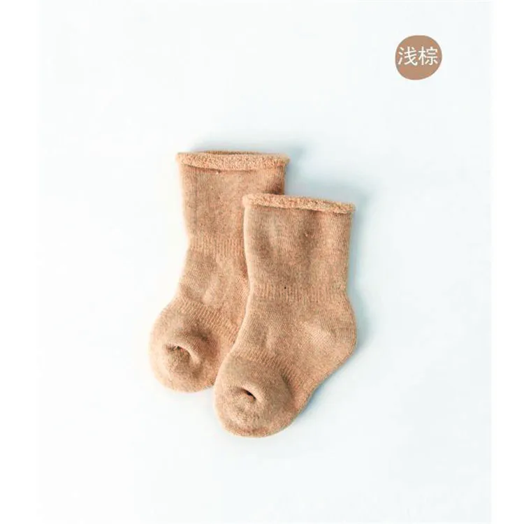 Оптовая продажа; Толстые теплые детские носки; Вязаные Органические носки
