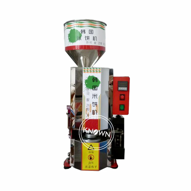 automatic popped rice cracker making machine