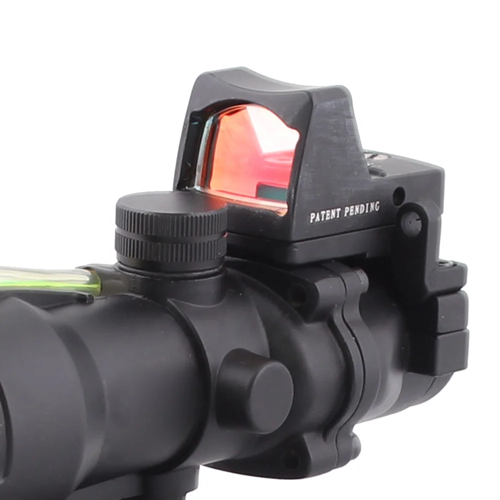 Fiber Optics Hunting Scope with Red Dot Sight