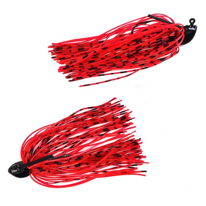 A007 high quality New style producer wholesale fishing tackle swim jig grade one bullet head hooks with skirt