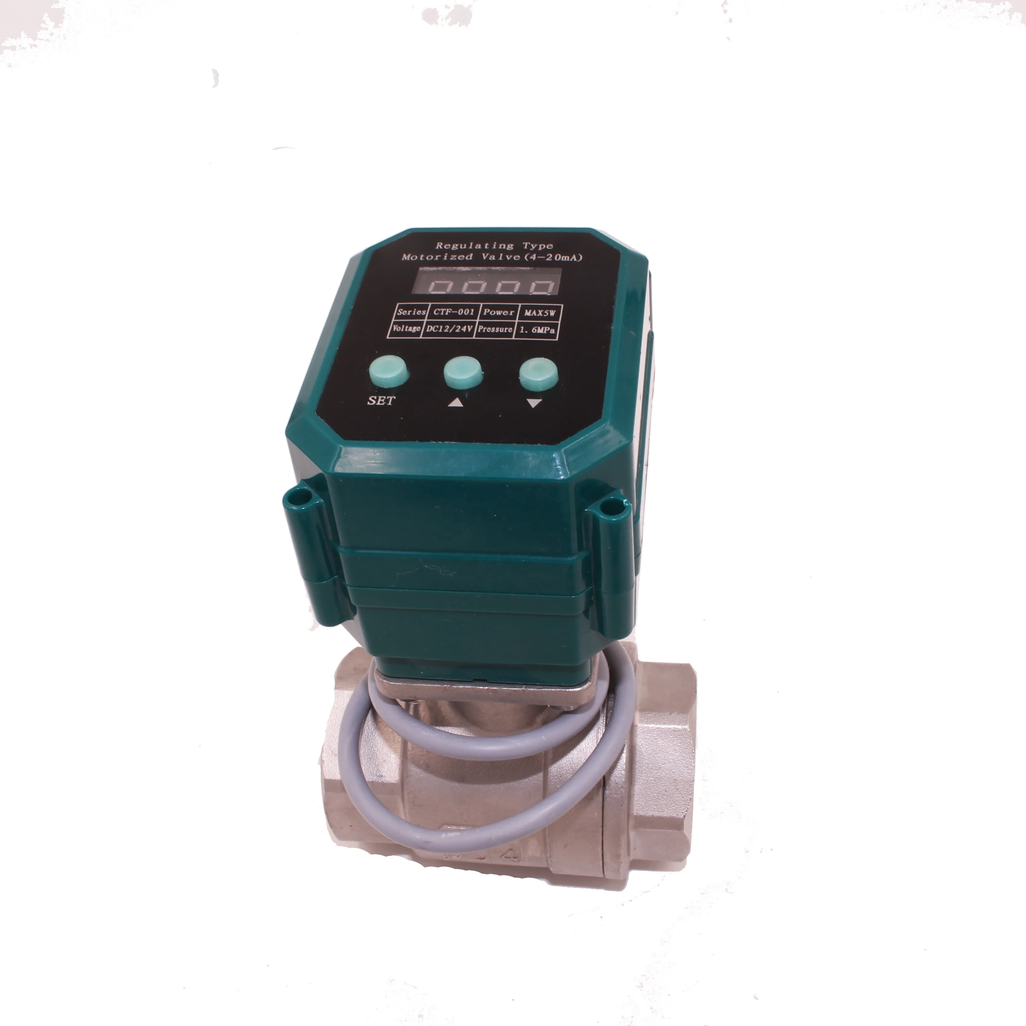 4-20ma 24V 12VDC Flow Control Valve Dn15 Dn20 Dn25 Electric Adjustable Water Valves Gas Proportional Valve
