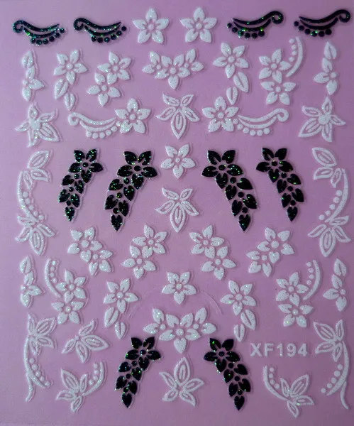 2016 Nails Manicure Nail Sticker 2 Sheet Wholesale Stickers Xf 3d Nail Polish An Optional Companion