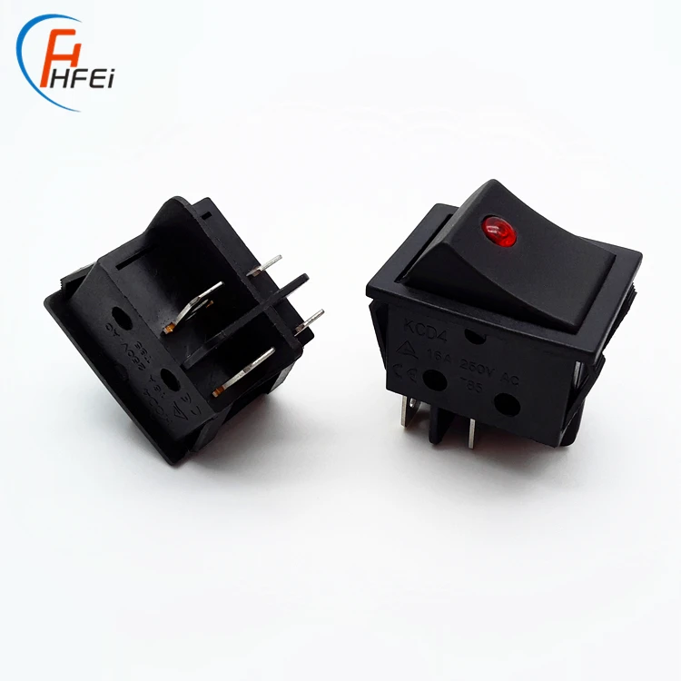 High Quality Wiring a Rocker Switch Diagram 4 Position 4 Pin 6 Pin Kcd4 Big Rocker Switch