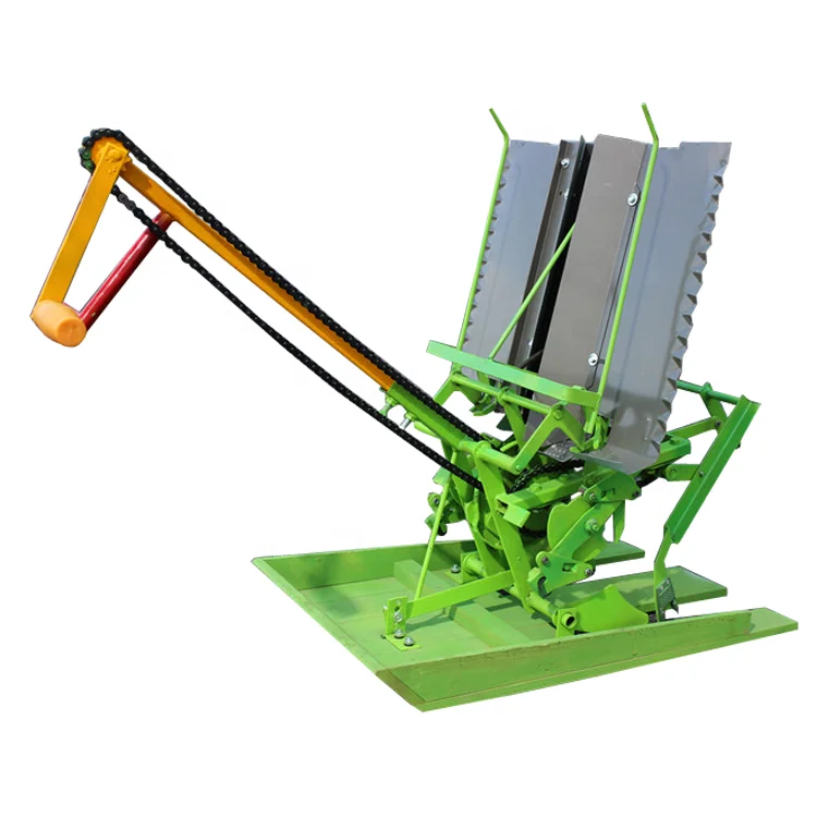 Mini Manual Rice Transplanter 2 Row Hand Working Seed Transplanter for Sale