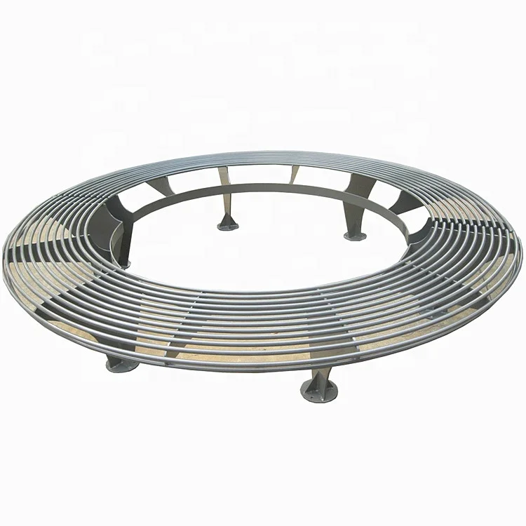 Мебель для парка Gavin мебельная площадка круглая железная скамейка на дереве водонепроницаемая наружная круглого