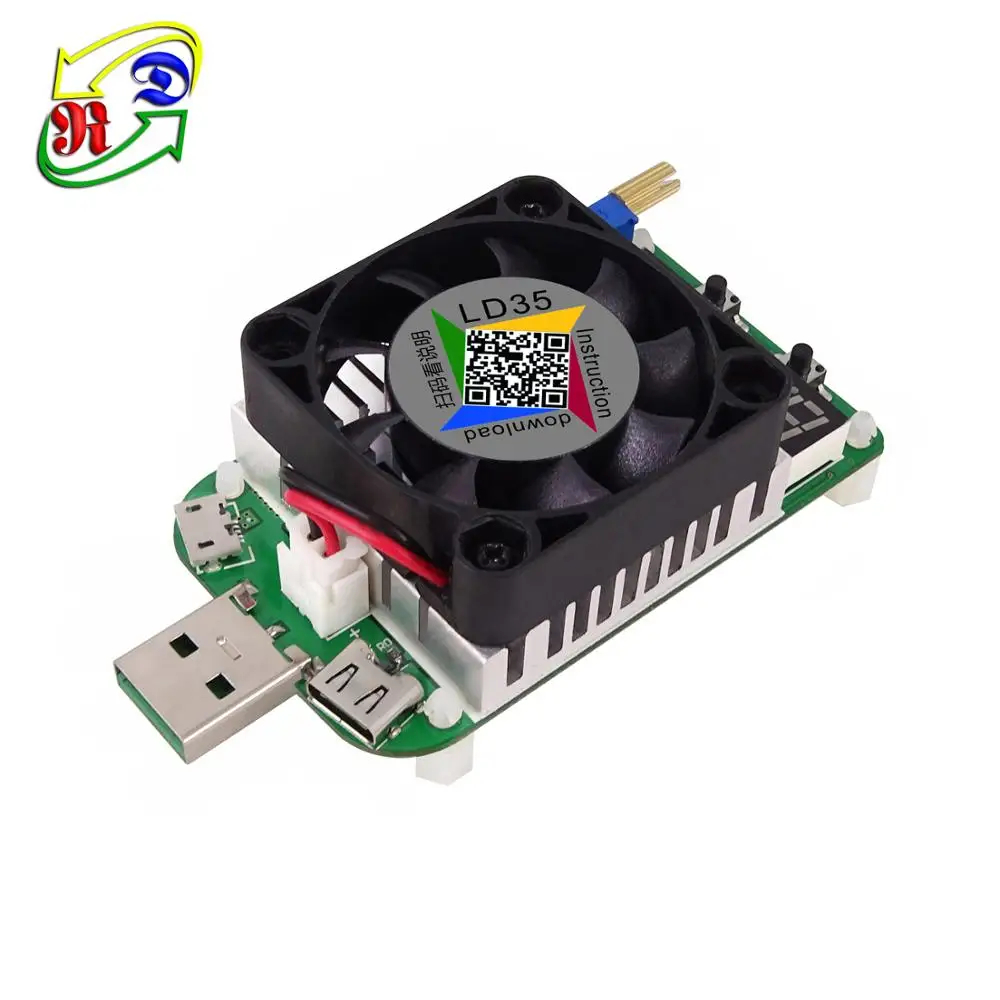 RD постоянный ток нагрузки LD35 резистор USB интерфейс тестер разряда батареи регулируемый ток 25 Вт интеллектуальная электронная нагрузка