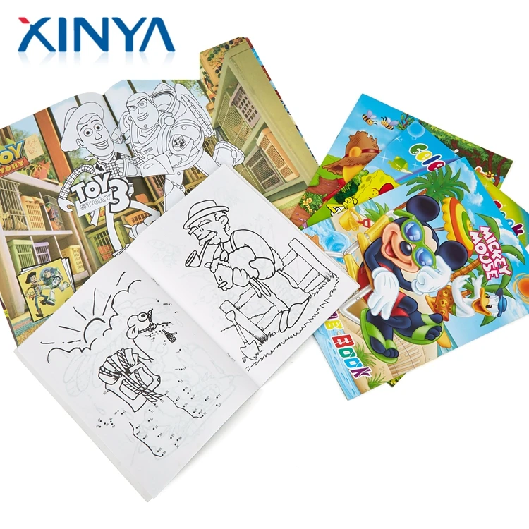 Xinya Wholesale Custom Printing Cheap Children Filling Coloring 