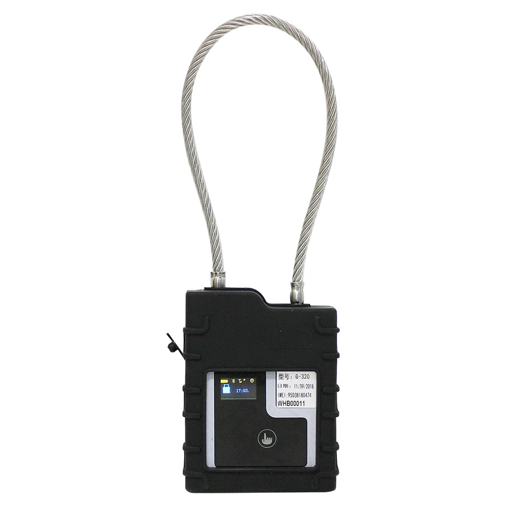 Tamper Proof Trailer Container Lock Gps 2G 3G Gsm Track Steel Heavy Duty Cargo Door Padlock