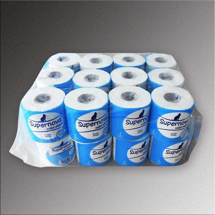 Ultra Soft and Strong Eco-friendly Virgin Wood Pulp Hotel Single Ply Toilet Tissue Paper Quilted with Plain Design