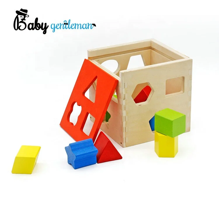 
Оптовая продажа, первый обучающий игрушечный деревянный блок сортировки для детей Z12087D 