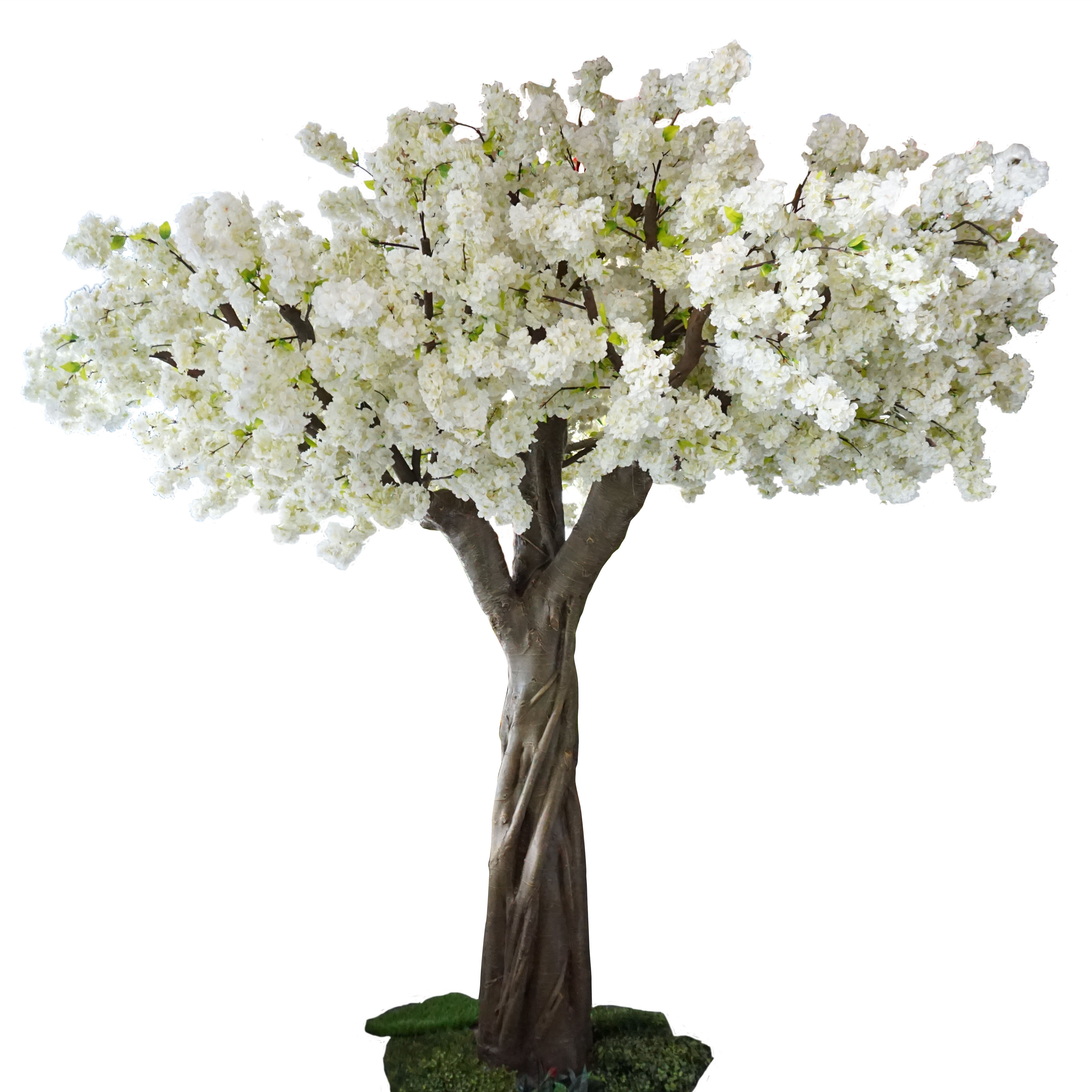 2m Weier Knstlicher Kirschbaum Plastik-Tischdekoration Lila Sakura-Baum  Groer Tisch Roter Kirschbltenbaum