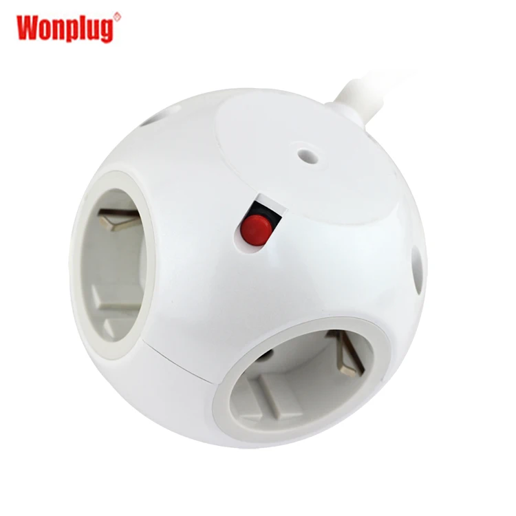 Новый дизайн, сетевой фильтр Wonplug с 4 розетками, европейский стандарт, 16 А, 250 В