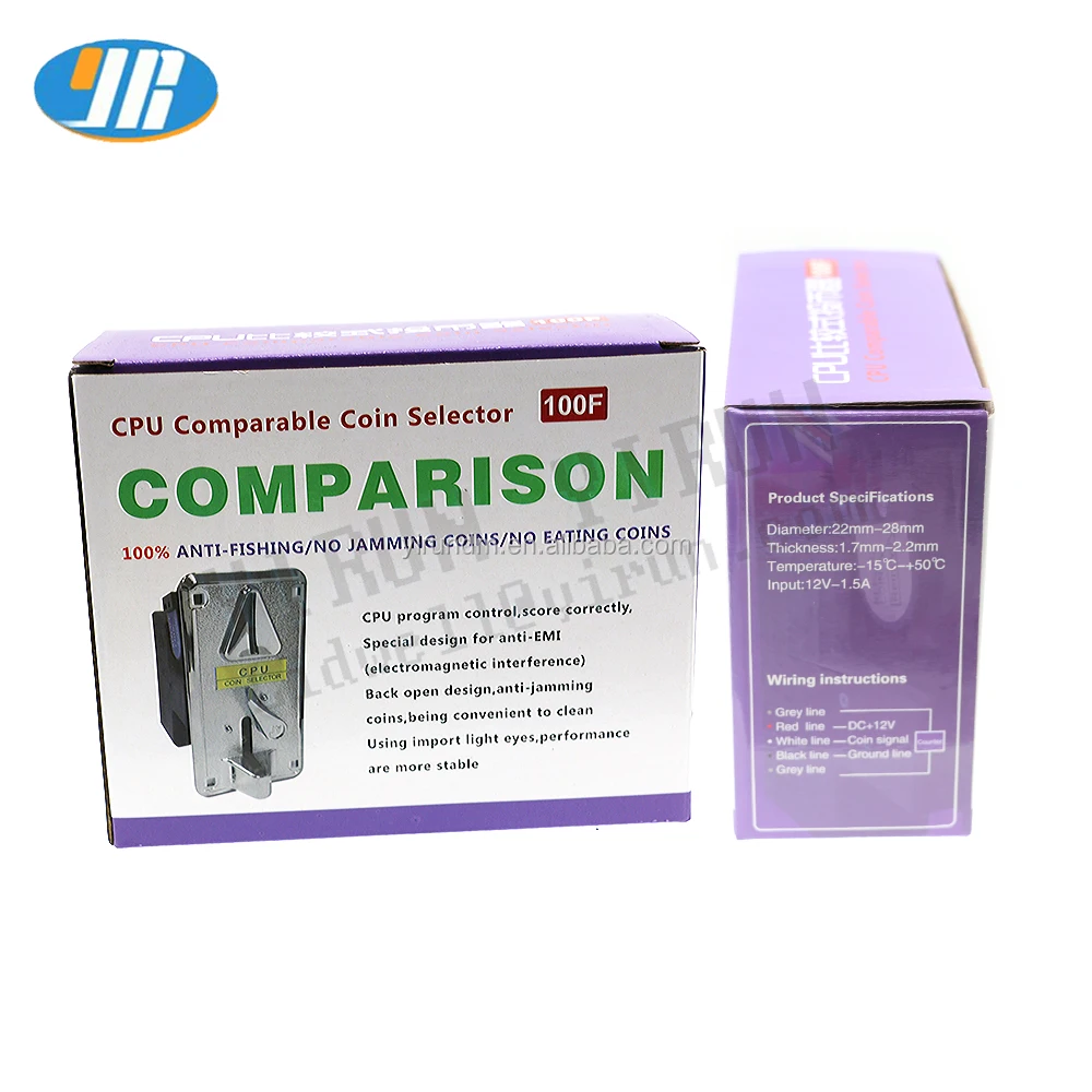JY100F コインコンパレーター 電子式コインセレクター コインセレクター ケーブルネジ付き 最安値
