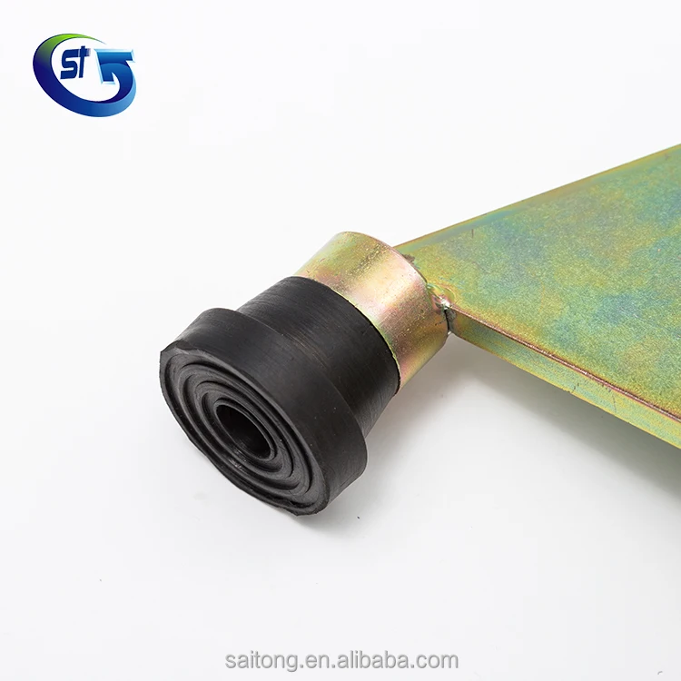 High Quality Heavy Duty Gate Stopper with Rubber Stop Steel Plates for Sliding or Swing Gates 100x79x12