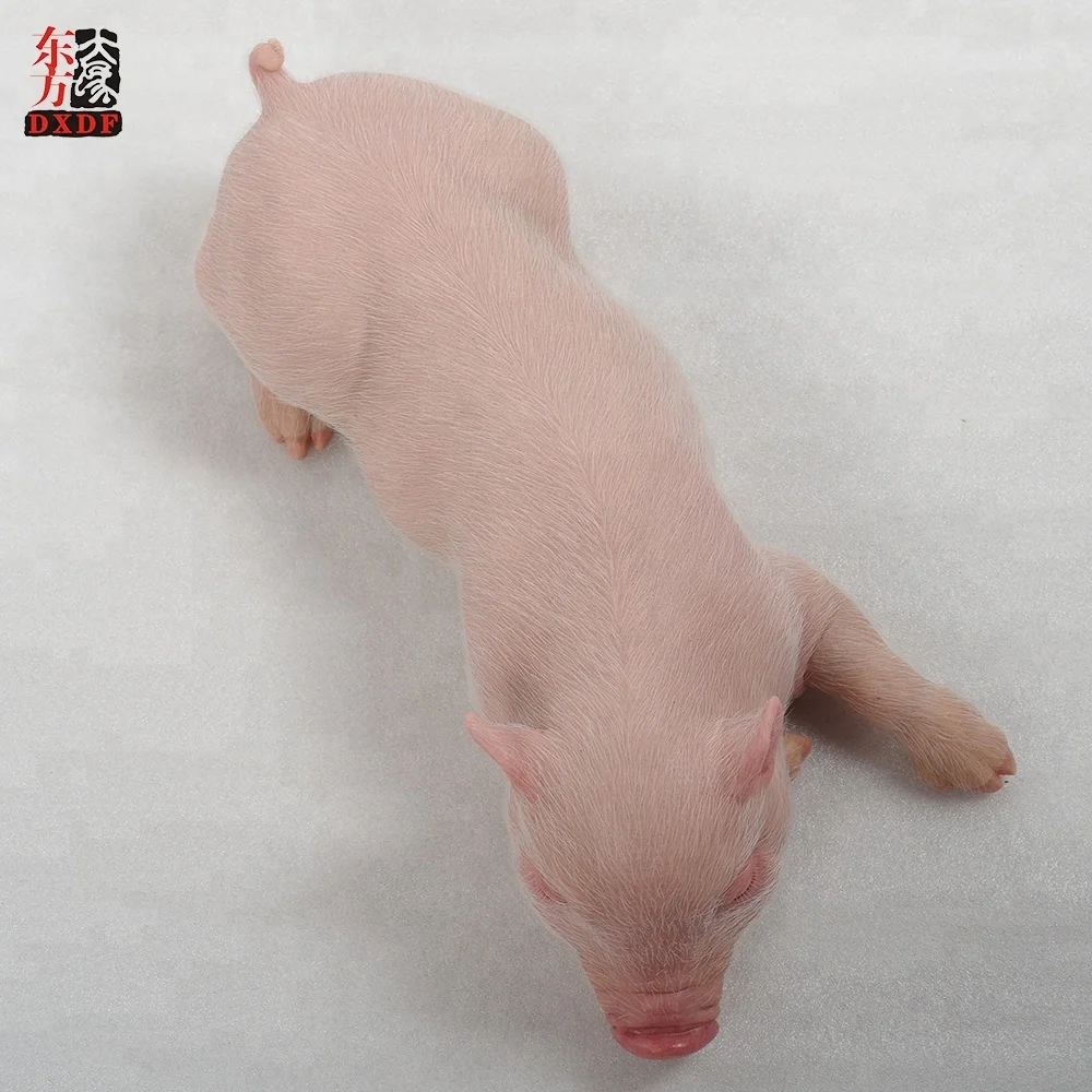 Simulation Unique Gifts Realistic Animal MINI Pigs Silicone Figure