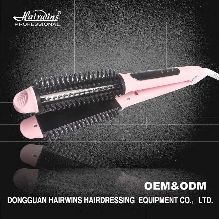 3 in 1 hair straightener brush