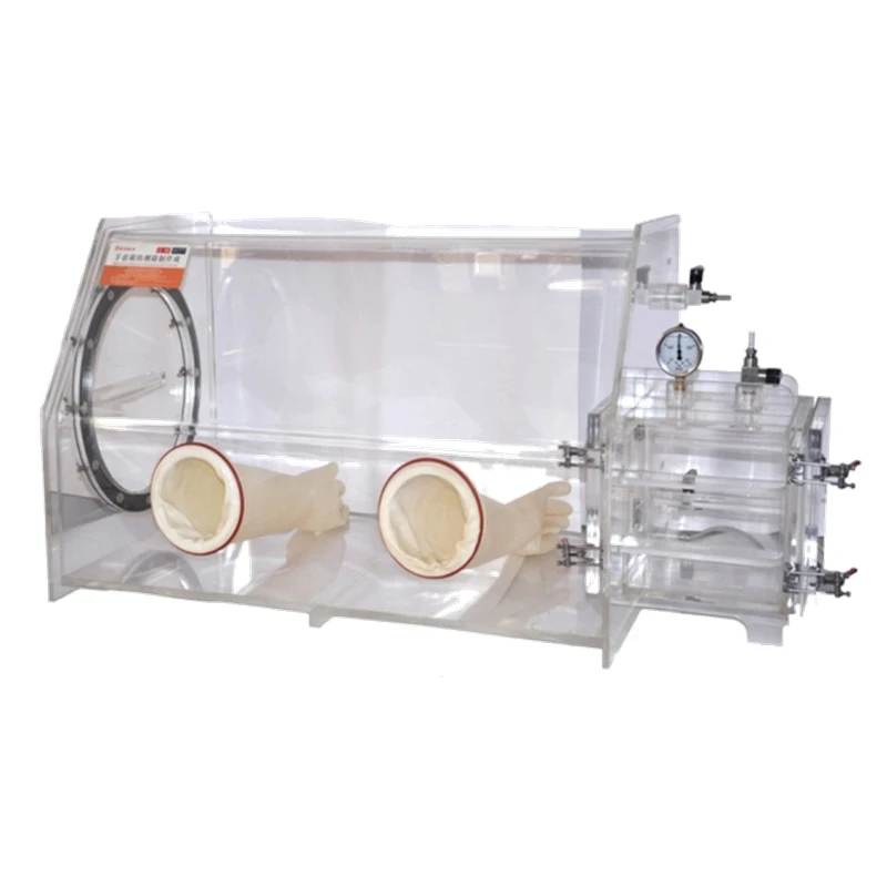 Прозрачный акриловый Glovebox/оргстеклопластик ПММА, перчатки для камеры, изолятор перчаток с вакуумным насосом