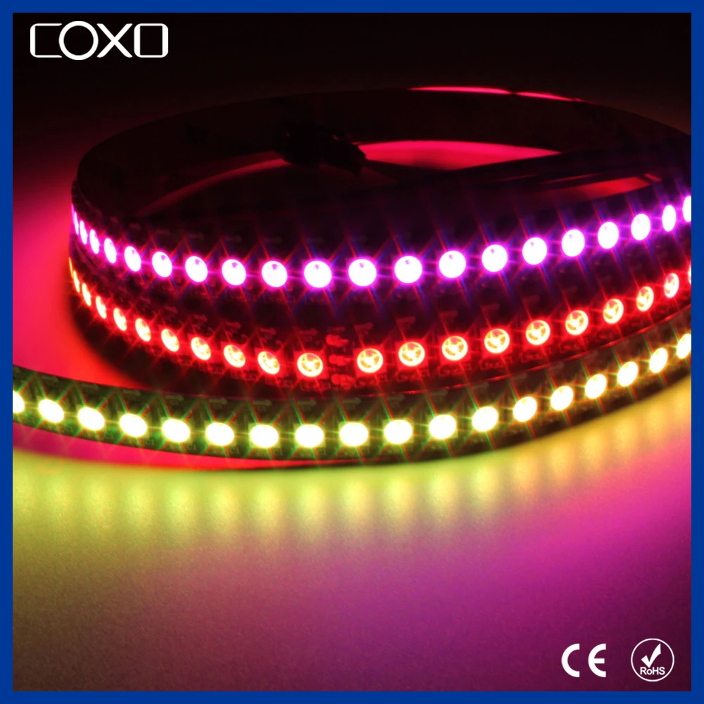 WS2812 rgb Цифровой Изменение Цвета Гибкие Светодиодные Полосы Света