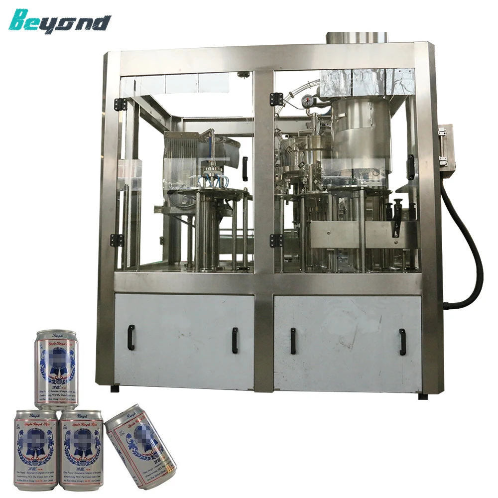 Automated Carbonated Canning Machine with CIP System for Sparkling ...