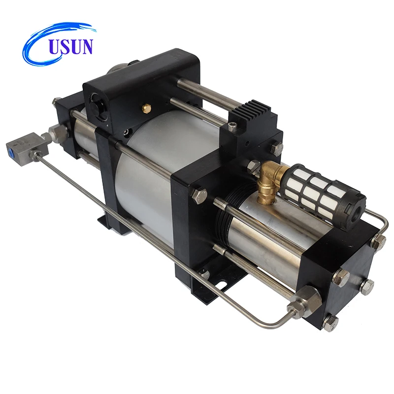 USUN Model:GBD100  500-700Bar output High pressure pneumatic driven argon/nitrogen gas booster pump