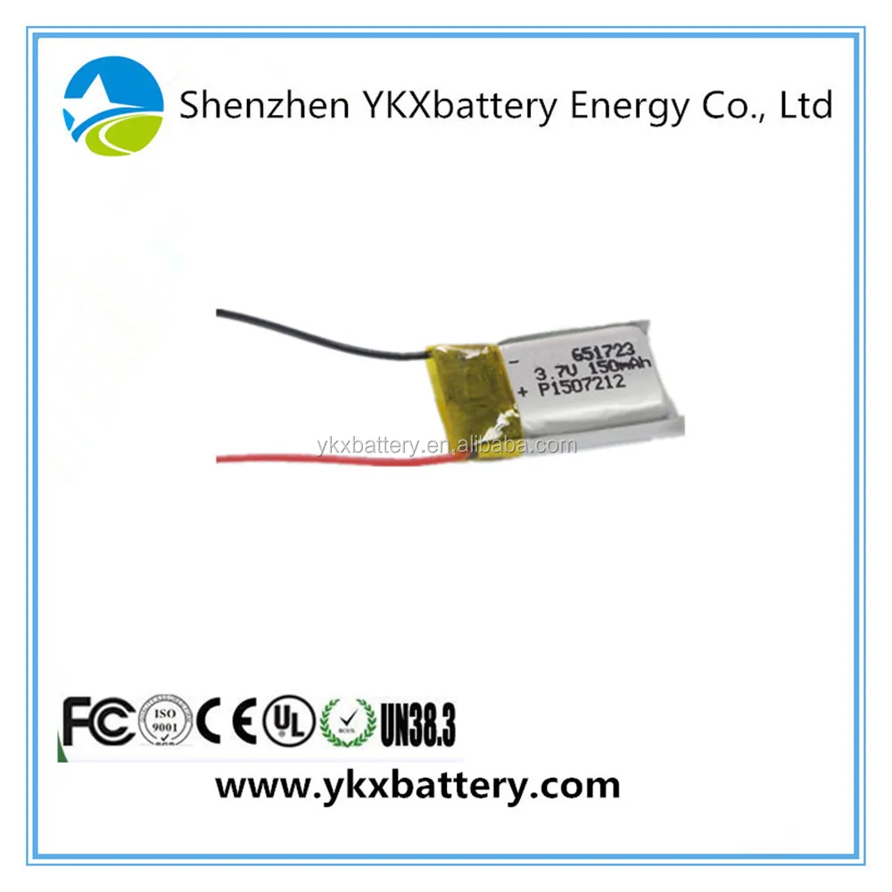651723 681723 150 Mah 3.7 V 0.56wh 15c 20c 放电锂离子锂离子锂聚合物锂电池适用于 Rc 四轴飞行器 ...