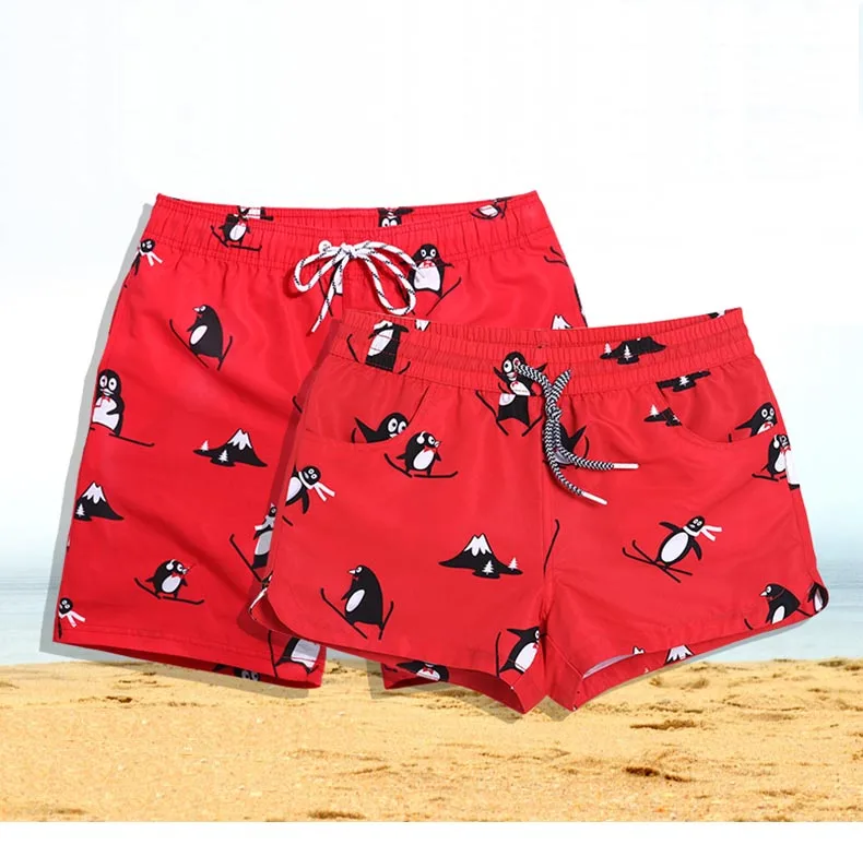 couple swim shorts